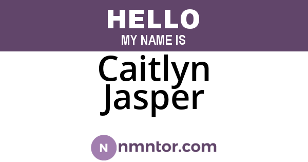 Caitlyn Jasper
