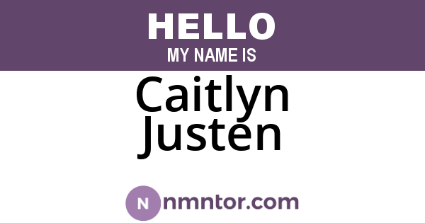 Caitlyn Justen