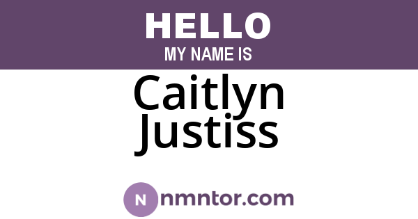 Caitlyn Justiss