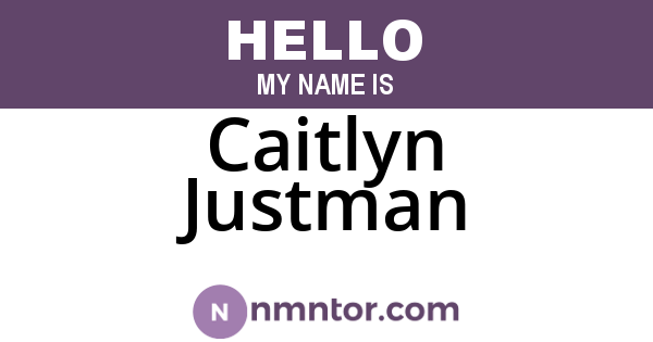 Caitlyn Justman