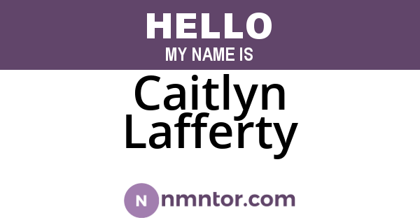 Caitlyn Lafferty