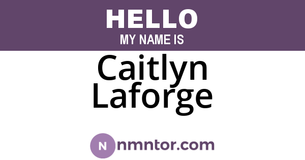 Caitlyn Laforge