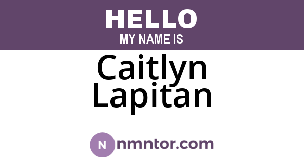 Caitlyn Lapitan