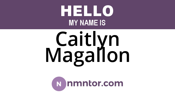 Caitlyn Magallon