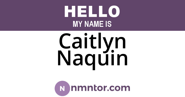 Caitlyn Naquin