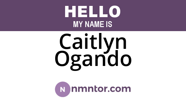 Caitlyn Ogando