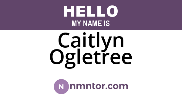 Caitlyn Ogletree