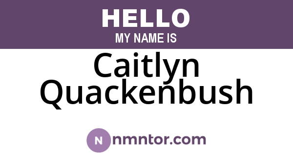 Caitlyn Quackenbush