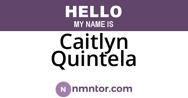 Caitlyn Quintela