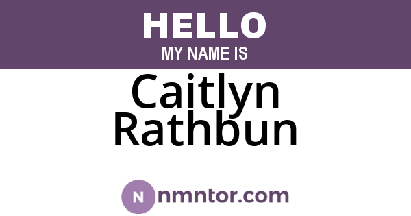 Caitlyn Rathbun