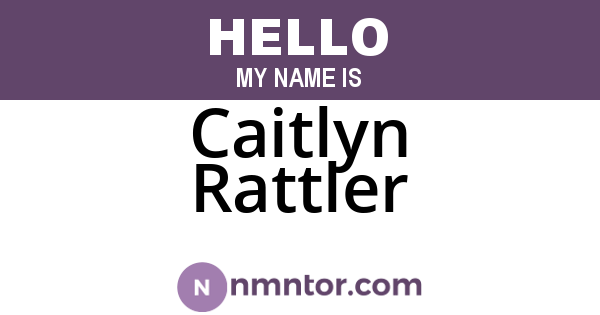 Caitlyn Rattler