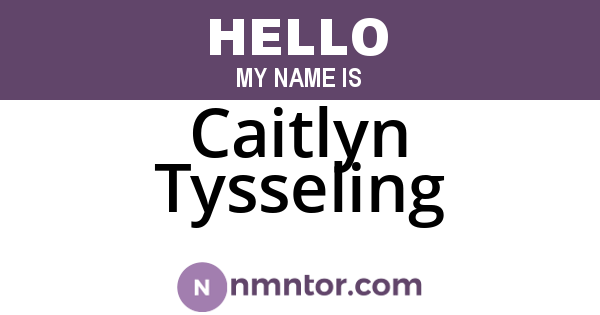 Caitlyn Tysseling