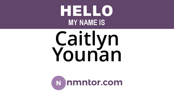 Caitlyn Younan