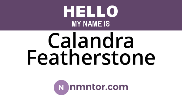 Calandra Featherstone