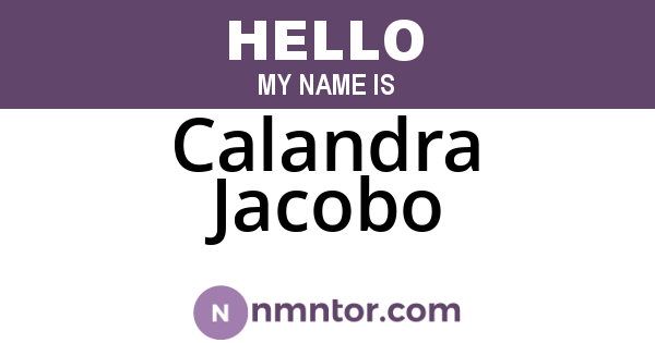 Calandra Jacobo