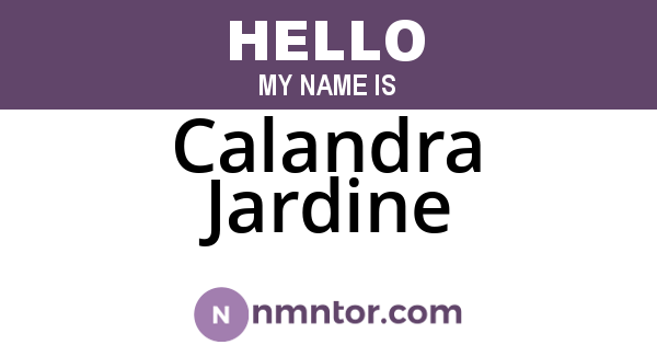 Calandra Jardine
