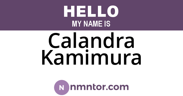Calandra Kamimura