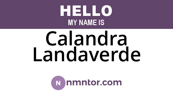Calandra Landaverde