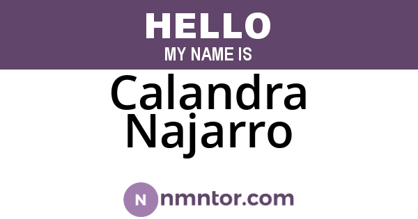 Calandra Najarro