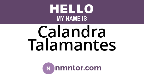 Calandra Talamantes