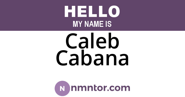 Caleb Cabana