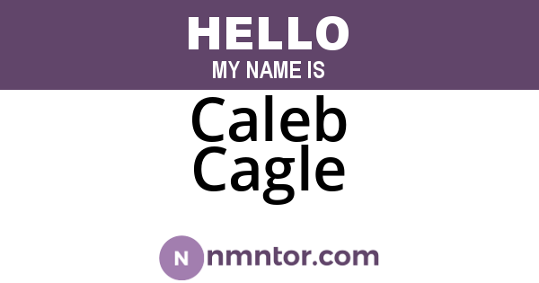 Caleb Cagle
