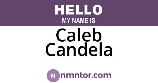 Caleb Candela