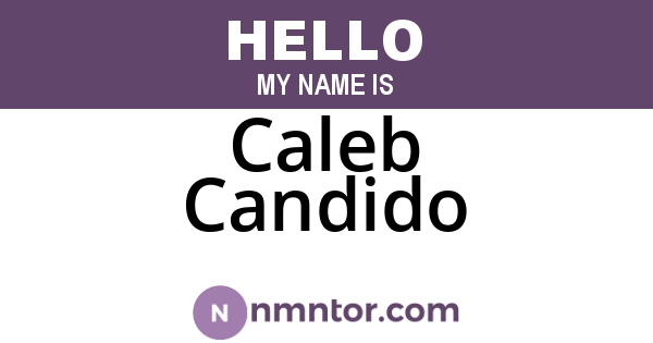 Caleb Candido