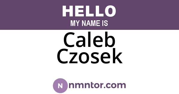 Caleb Czosek