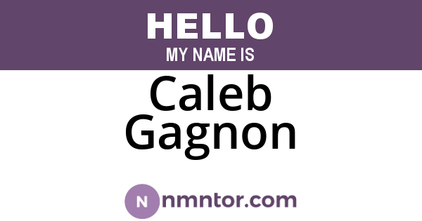 Caleb Gagnon