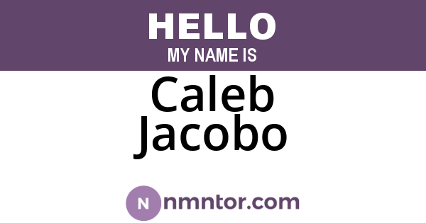 Caleb Jacobo