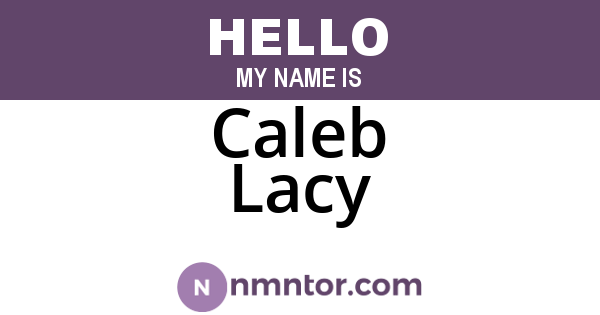 Caleb Lacy