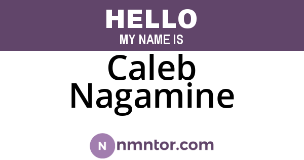 Caleb Nagamine
