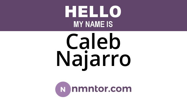 Caleb Najarro