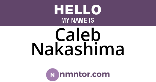 Caleb Nakashima