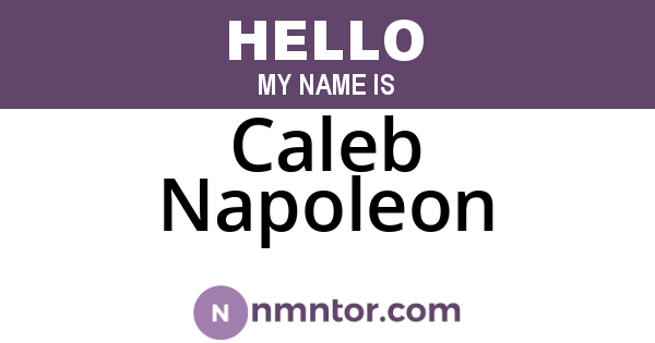 Caleb Napoleon