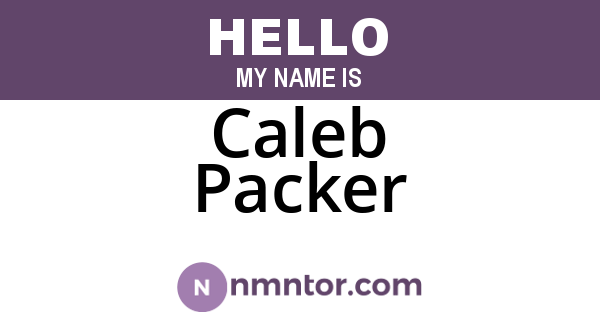Caleb Packer