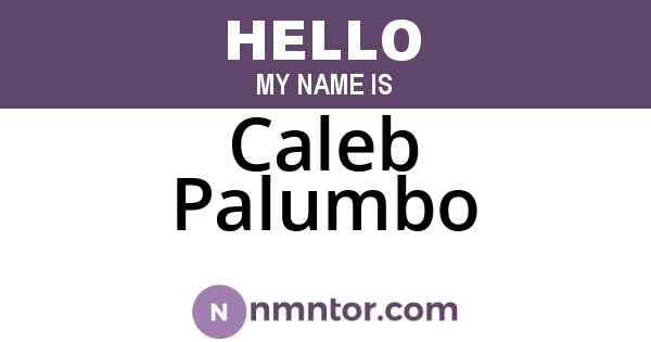 Caleb Palumbo