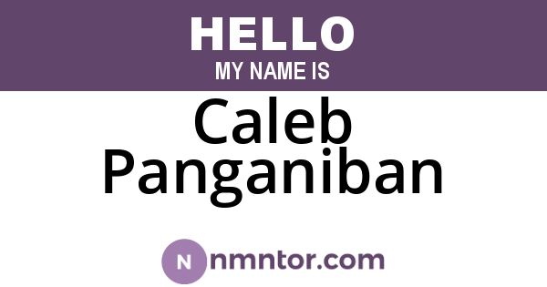 Caleb Panganiban