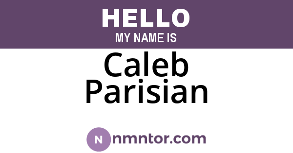 Caleb Parisian