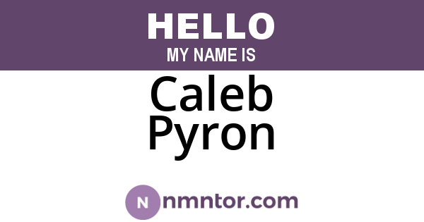 Caleb Pyron