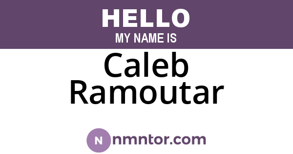 Caleb Ramoutar