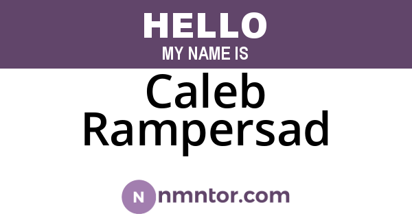 Caleb Rampersad