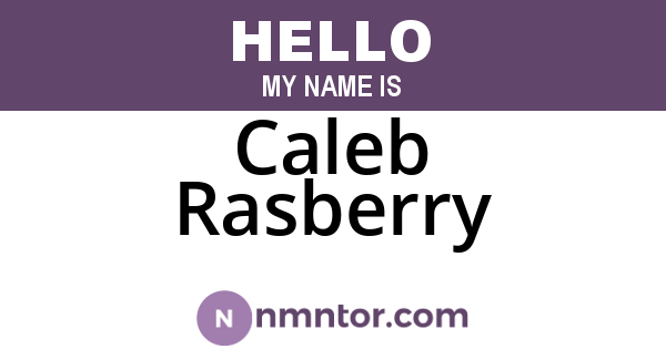 Caleb Rasberry