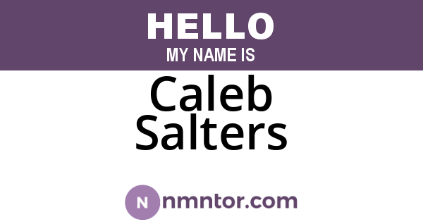 Caleb Salters
