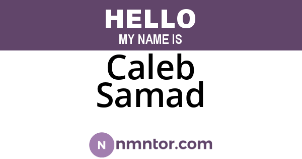Caleb Samad