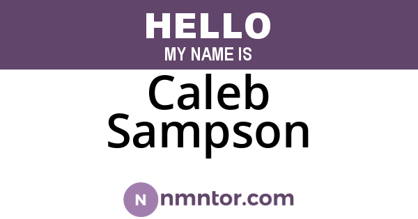 Caleb Sampson