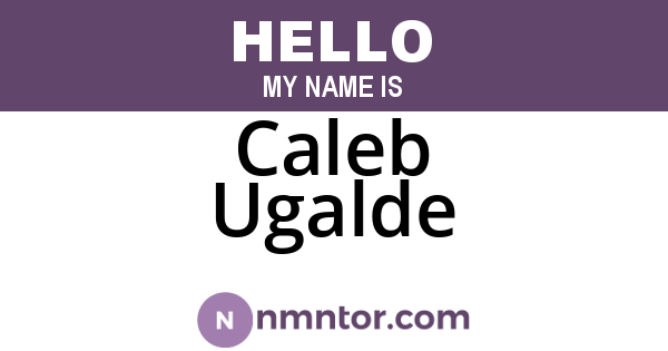 Caleb Ugalde