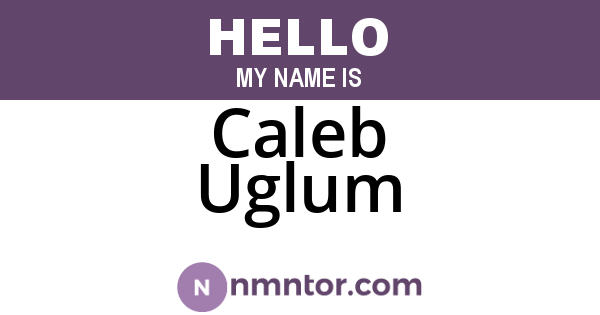 Caleb Uglum