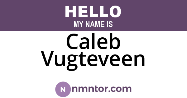 Caleb Vugteveen